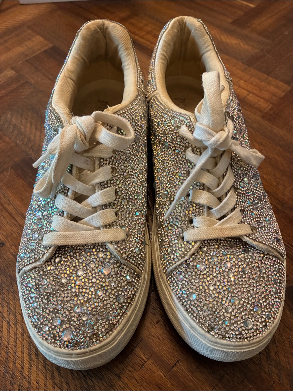 Betsy Johnson Rhinestone Sneakers 7.5